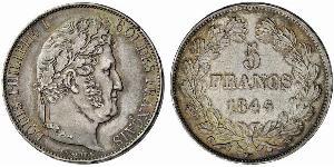 5 Franc France / July Monarchy (1830-1848) Silver Louis Philippe I of France (1773 -1850)