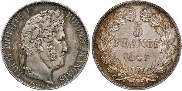 5 Franc France / July Monarchy (1830-1848) Silver Louis Philippe I of France (1773 -1850)