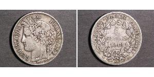 5 Franc French Second Republic (1848-1852) Silver 