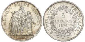 5 Franc French Second Republic (1848-1852) Silver 