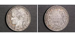 5 Franc French Second Republic (1848-1852) Silver 