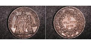 5 Franc French Third Republic (1870-1940)  Silver 