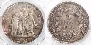 5 Franc French Third Republic (1870-1940)  Silver 