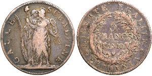 5 Franc Italian city-states Silver 