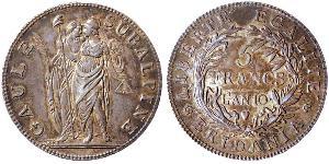 5 Franc Italian city-states Silver 