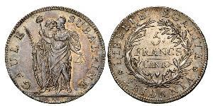 5 Franc Italian city-states Silver 