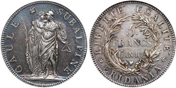 5 Franc Italian city-states Silver 