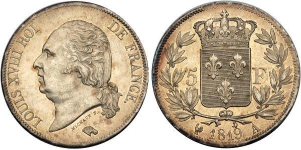 5 Franc Kingdom of France (1815-1830) Silver 