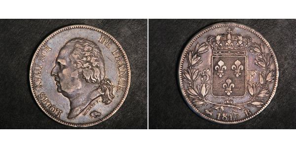 5 Franc Kingdom of France (1815-1830) Silver 