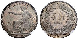 5 Franc Switzerland Silver 