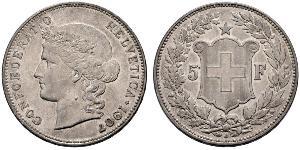 5 Franc Switzerland Silver 