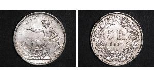 5 Franc Switzerland Silver 