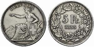 5 Franc Switzerland Silver 