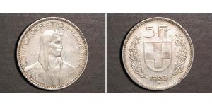 5 Franc Switzerland Silver 