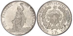 5 Franc Switzerland Silver 