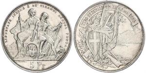 5 Franc Switzerland Silver 