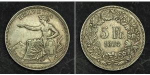 5 Franc Switzerland Silver 