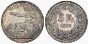 5 Franc Switzerland Silver 