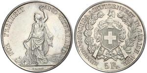 5 Franc Switzerland Silver 