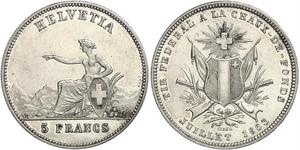 5 Franc Switzerland Silver 