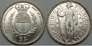 5 Franc Switzerland Silver 