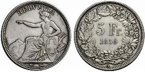 5 Franc Switzerland Silver 