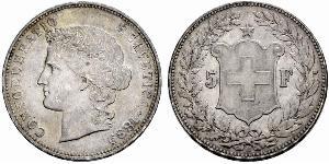 5 Franc Switzerland Silver 