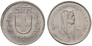 5 Franc Switzerland Silver 