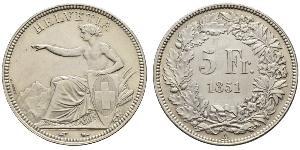 5 Franc Switzerland Silver 