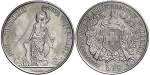 5 Franc Switzerland Silver 