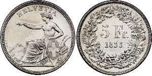 5 Franc Switzerland Silver 