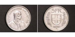 5 Franc Switzerland Silver 