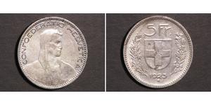 5 Franc Switzerland Silver 