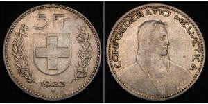 5 Franc Switzerland Silver 