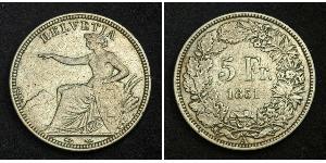 5 Franc Switzerland Silver 