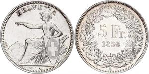 5 Franc Switzerland Silver 