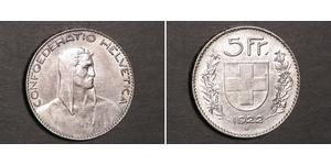 5 Franc Switzerland Silver 