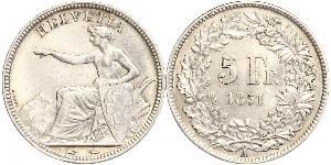 5 Franc Switzerland Silver 