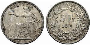 5 Franc Switzerland Silver 