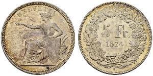 5 Franc Switzerland Silver 