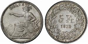 5 Franc Switzerland Silver 