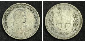 5 Franc Switzerland Silver 