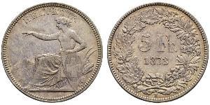 5 Franc Switzerland Silver 