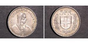 5 Franc Switzerland Silver 