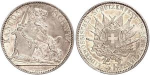 5 Franc Switzerland Silver 