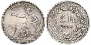 5 Franc Switzerland Silver 