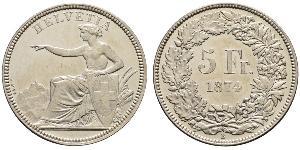 5 Franc Switzerland Silver 