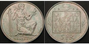5 Franc Switzerland Silver 