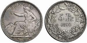 5 Franc Switzerland Silver 