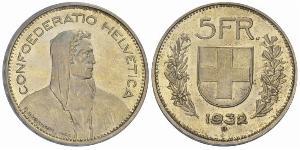 5 Franc Switzerland Silver 